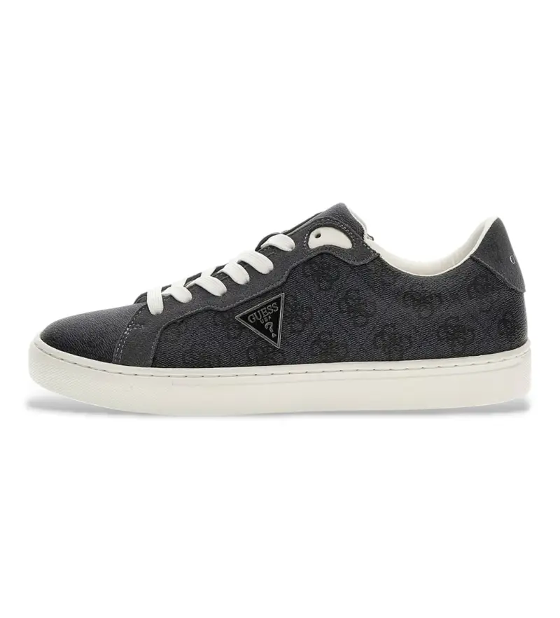 per uomo FMTTO3ELL12 Sneakers Todi in pelle nera (40), Nero, Basso, Stringhe, Casual Antracite
