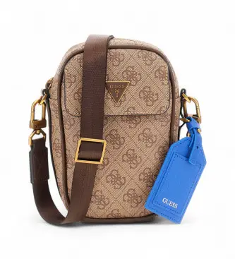 per uomo HMMILOP5425 Borsa a tracolla marrone Mini Milano (OSFA), Casual, Poliuretano