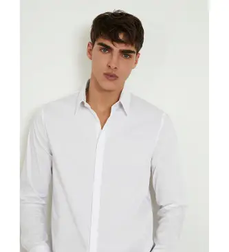 per uomo M1YH20W7ZK1 Camicia bianca slim fit (XXL), Bianco, Casual, Cotone, Classico, Manica lunga