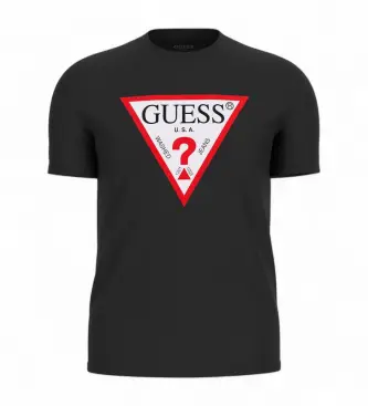 per uomo M2YI71I3Z14 T-shirt nera con logo triangolo (XS), Nero, Casual, Cotone, Manica corta