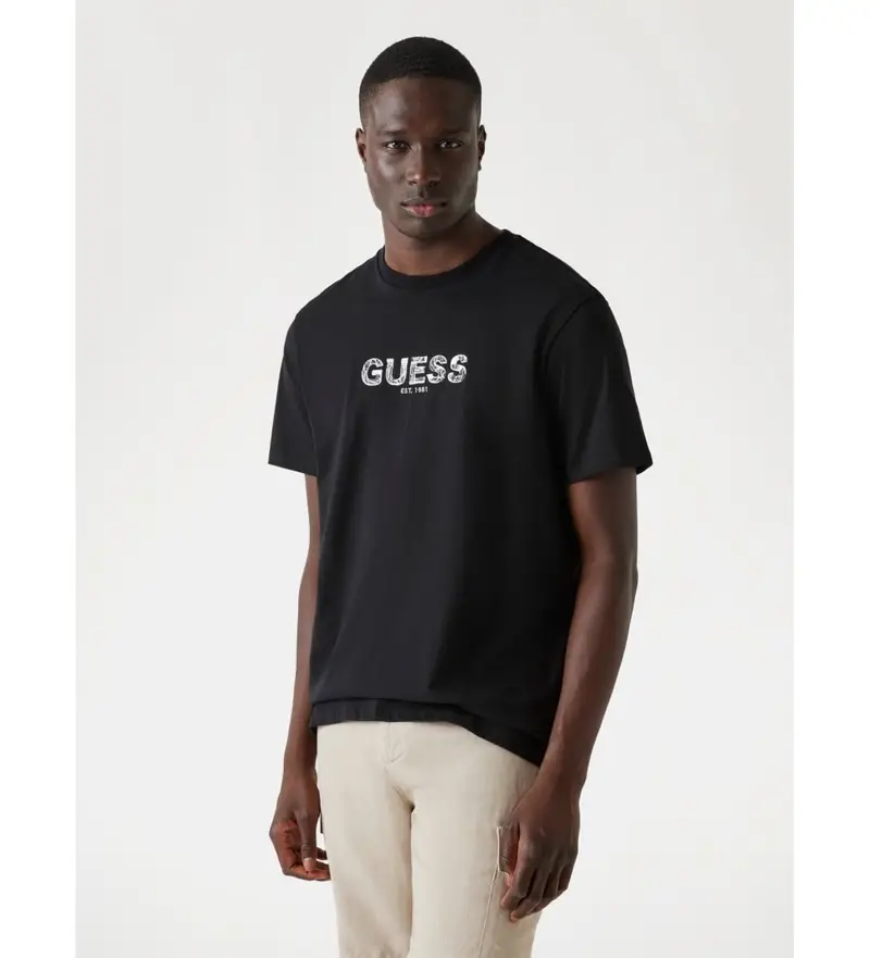 Guess T-shirt Uomo Nero 3445918