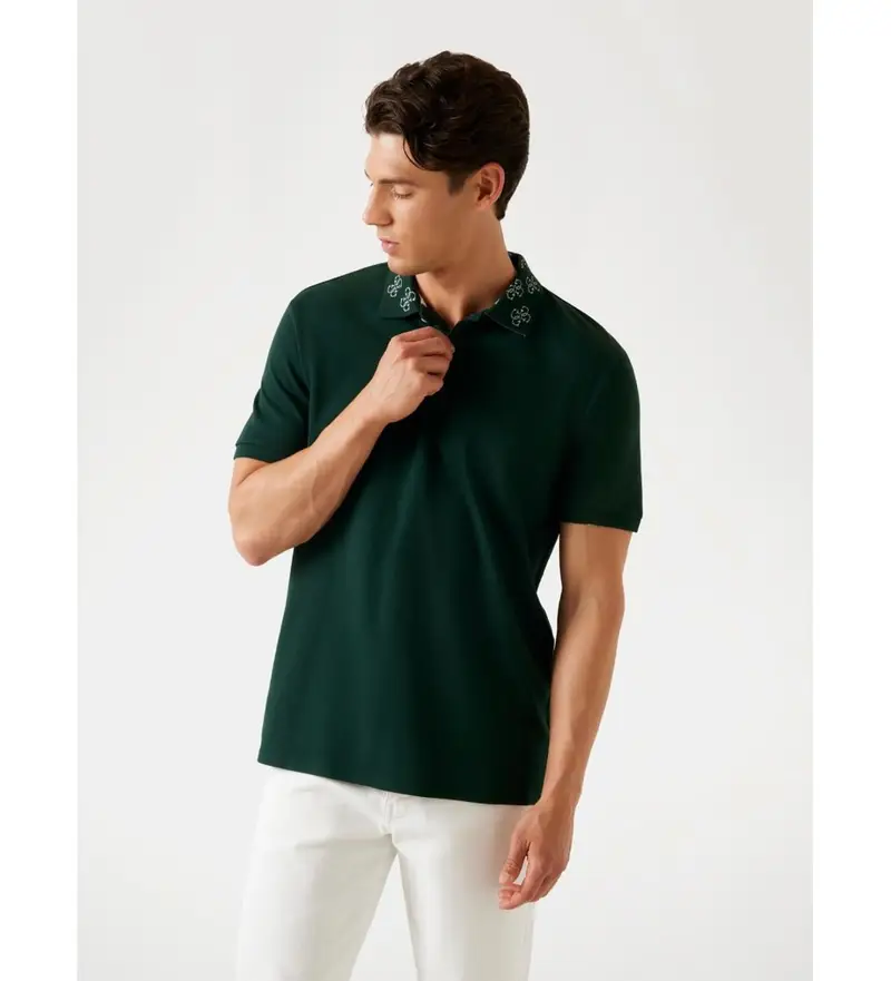 Guess Polo Uomo Verde 3384452