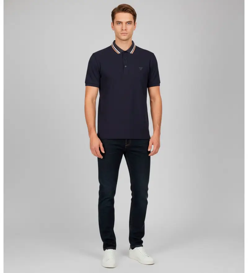 Guess Polo Uomo Blu 4042724