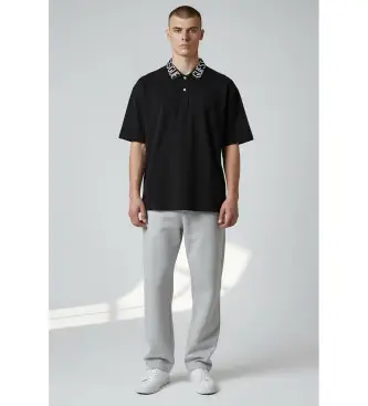 per uomo M6GP66K3070 Polo nera Nolan (S), Nero, Casual, Cotone, Manica corta