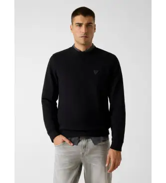 per uomo M6RQ08KCN01 Felpa con toppa con logo nero (S), Casual, Cotone