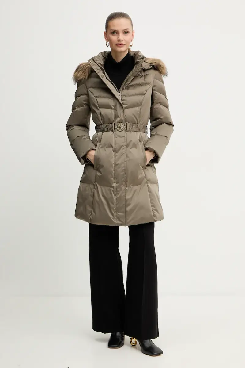 Guess Piumino Verde Donna con Cappuccio miniatura 2