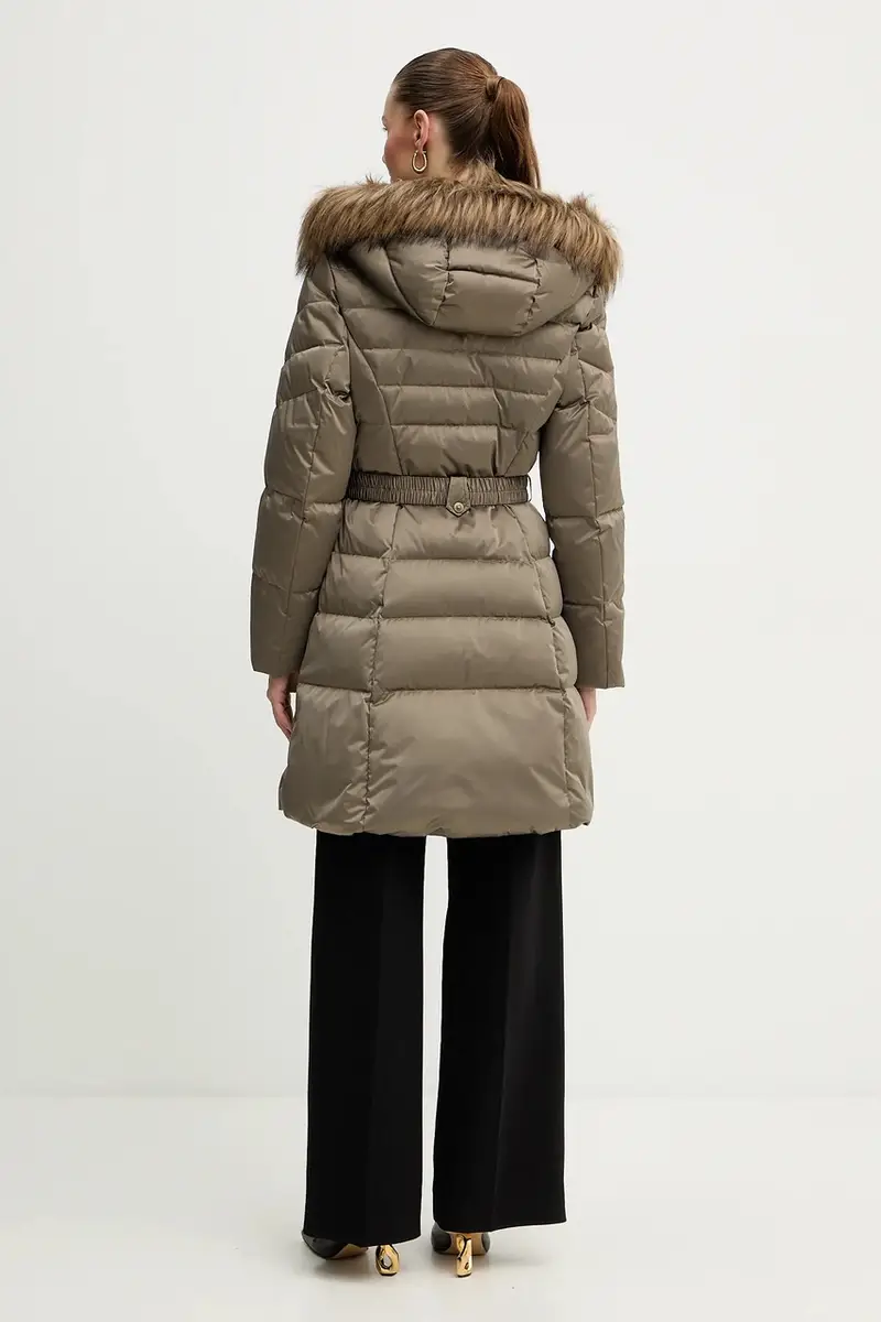 Guess Piumino Verde Donna con Cappuccio miniatura 3