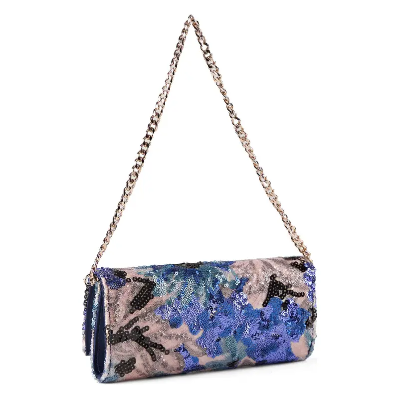 Pochette Elsie blu chiaro / blu scuro / rosa miniatura 2