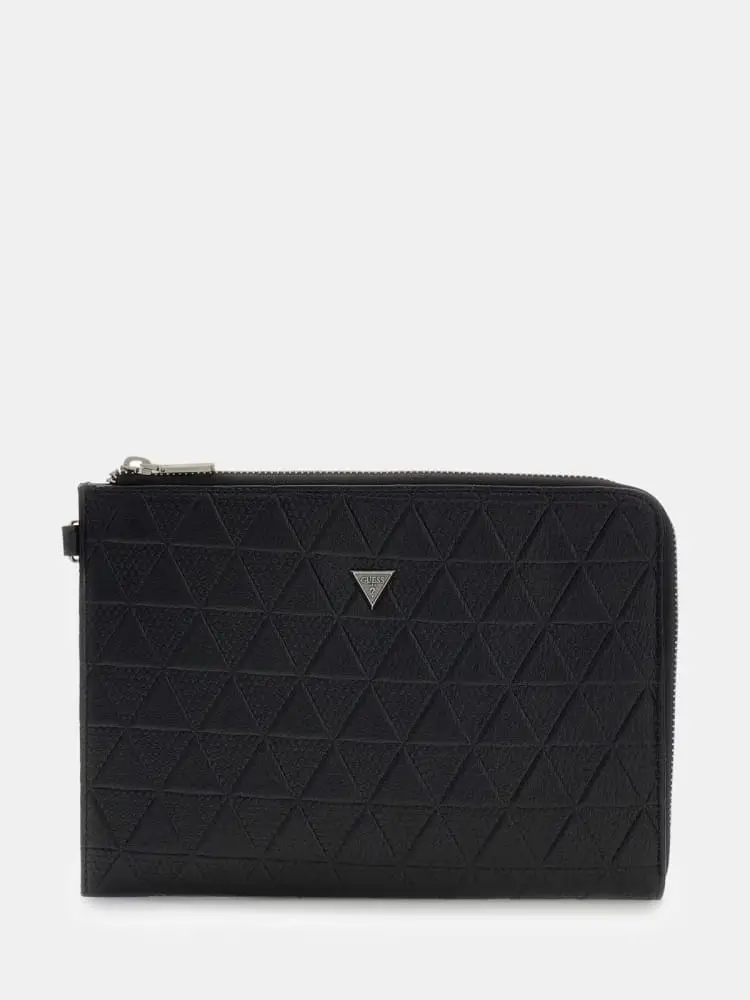 pochette uomo torino in ecopelle nera