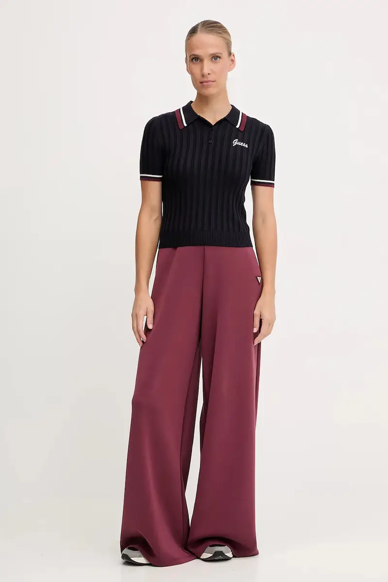 polo con lana SABINA colore blu navy V5BP04 Z1152 miniatura 2