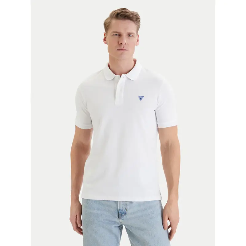 Polo F6GP03 K9WF1 Bianco Slim Fit