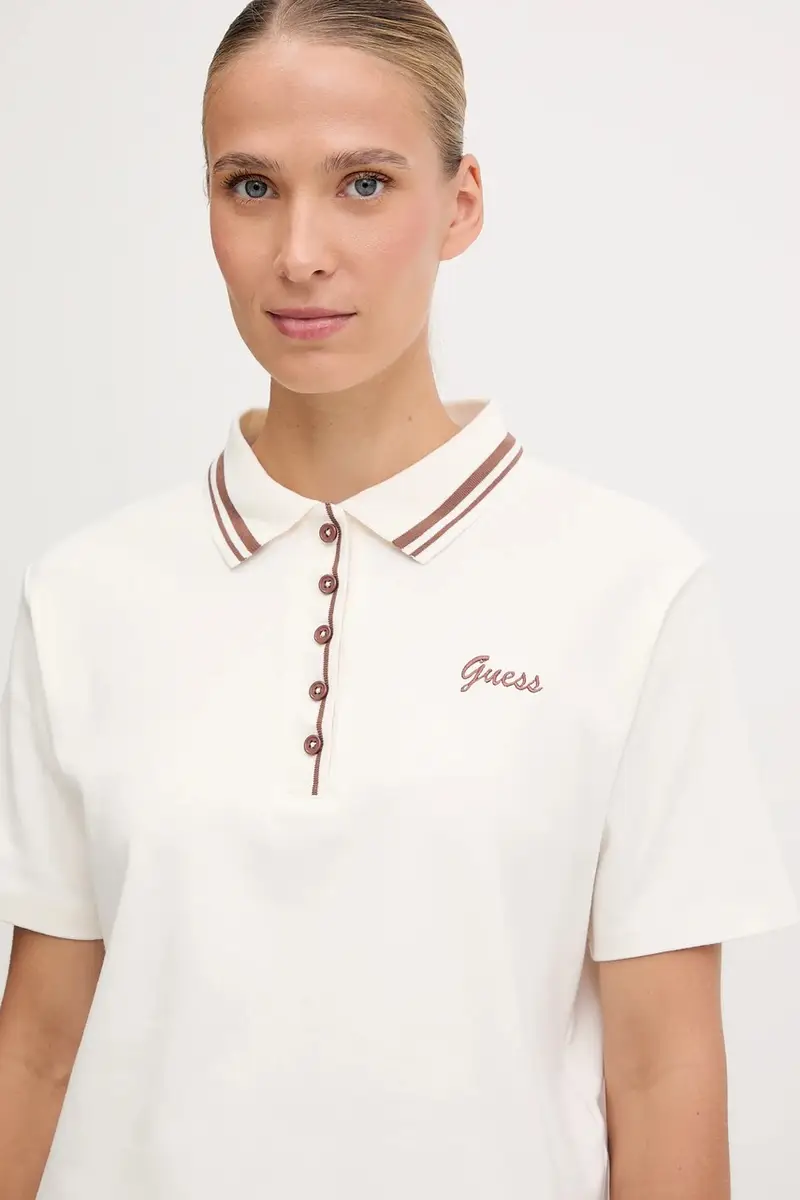 Guess Polo Donna Beige 3575205 miniatura 4