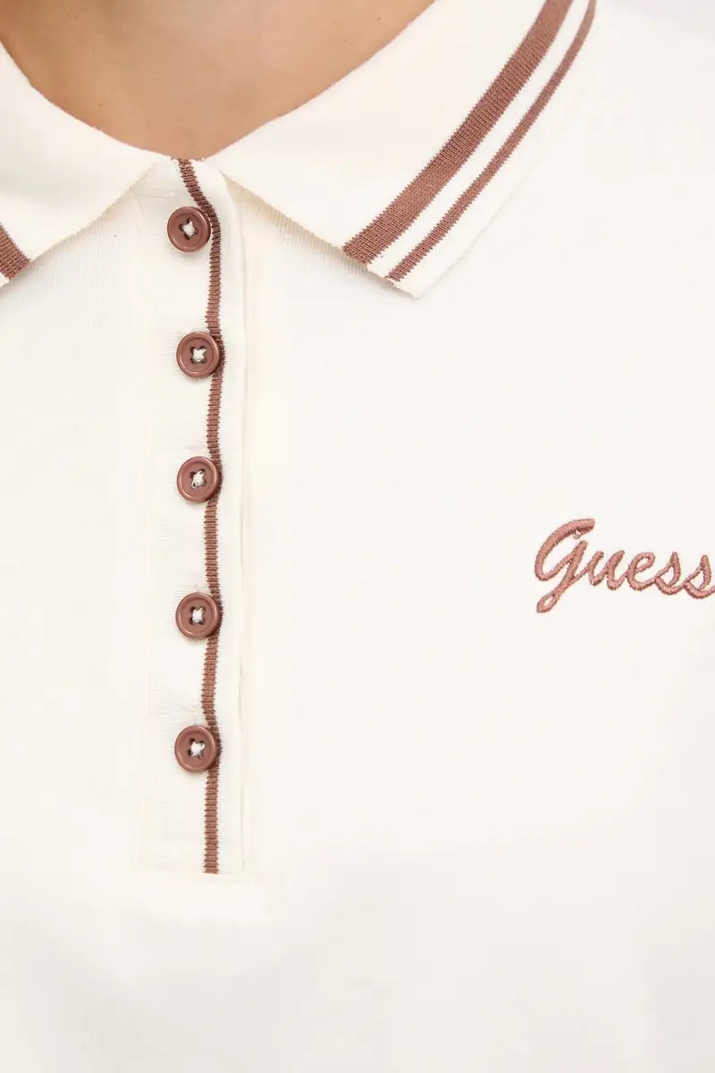 Guess Polo Donna Beige 3575205 miniatura 5