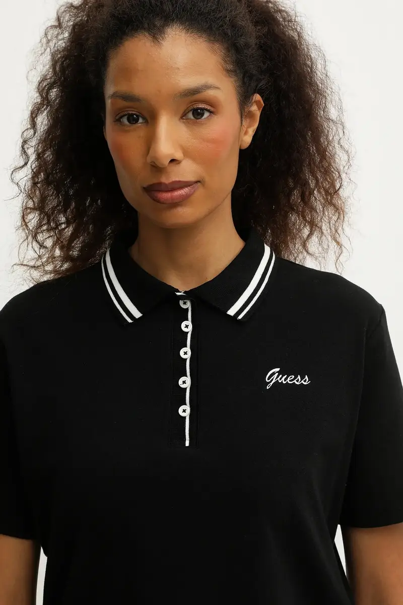 Guess Polo Donna Nero 3649639 miniatura 4