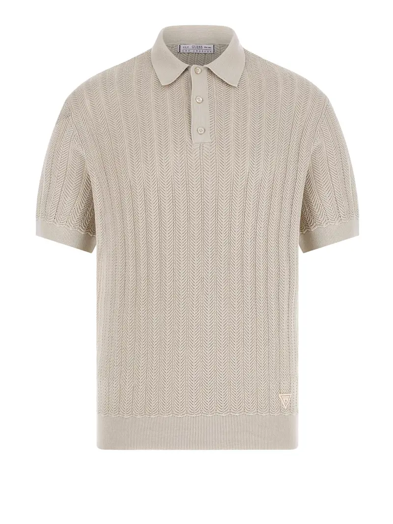 polo guess lonny da uomo - avorio