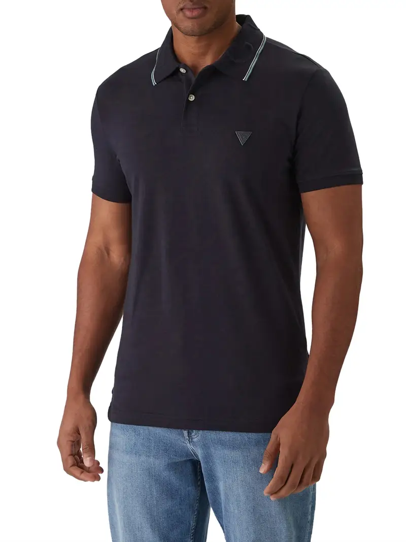 polo guess nolan da uomo - blu