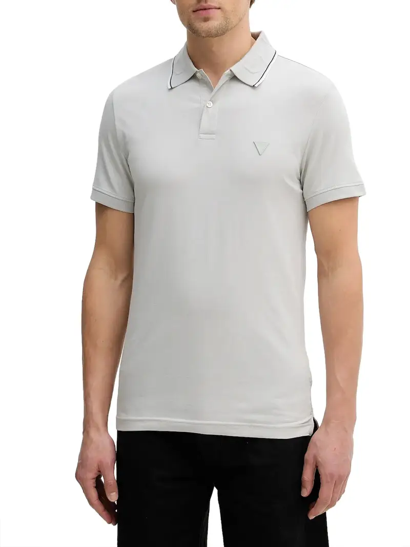 polo guess nolan da uomo - grigio