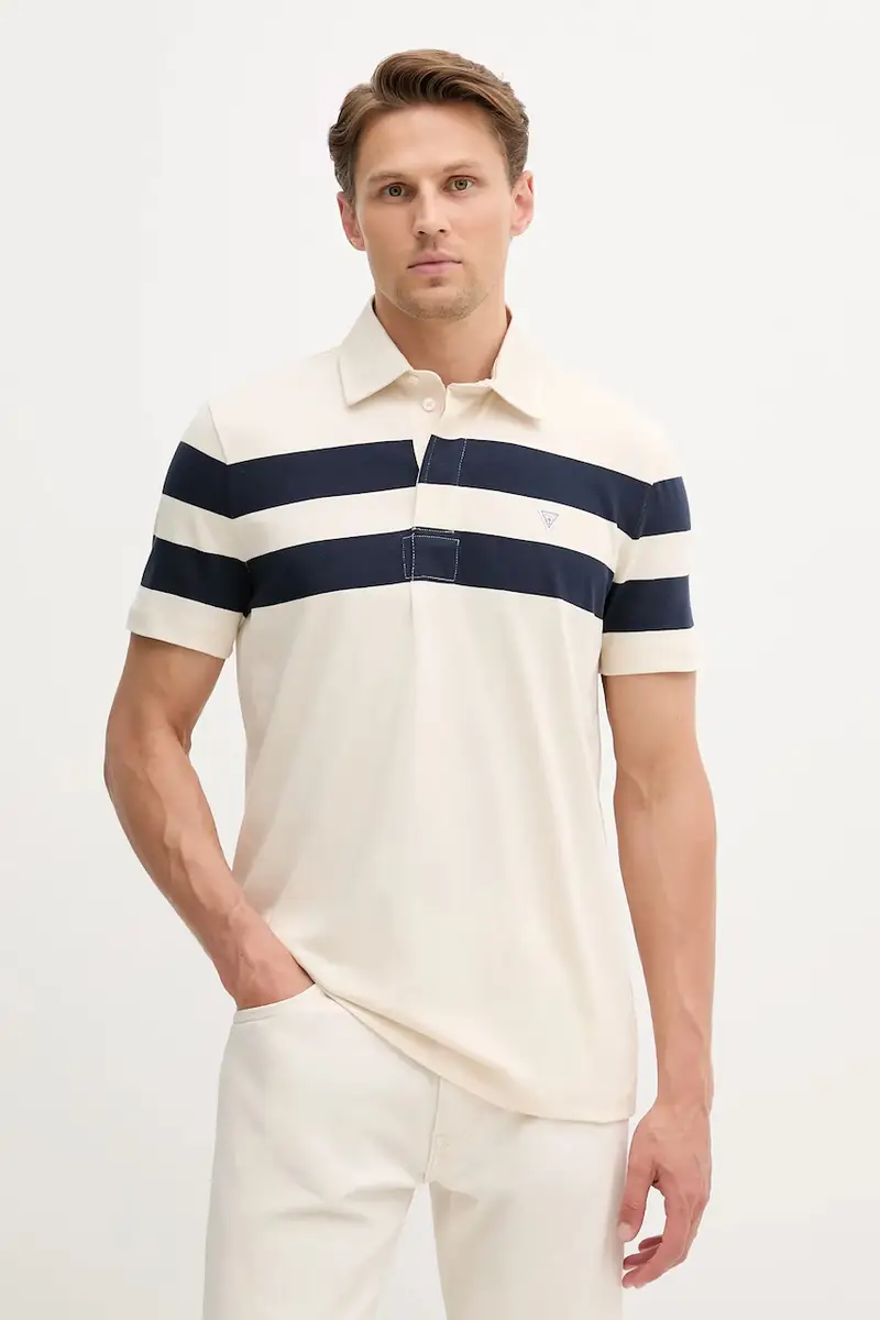 Guess Polo Uomo Beige 3123258