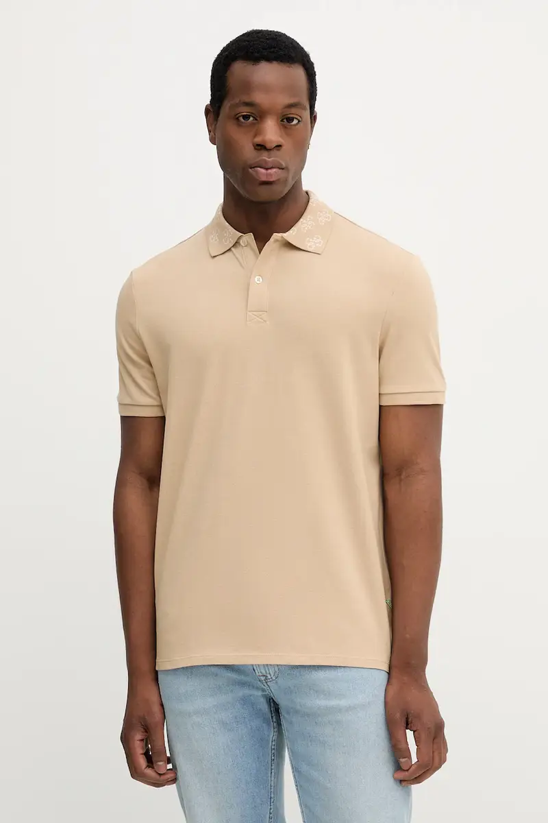 Guess Polo Uomo Beige 2885328