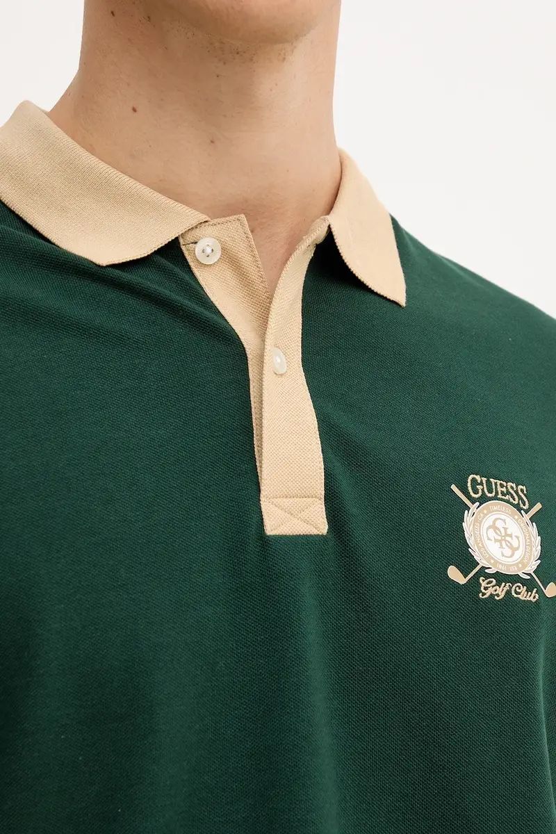 Guess Polo Uomo Verde 3159310 miniatura 5