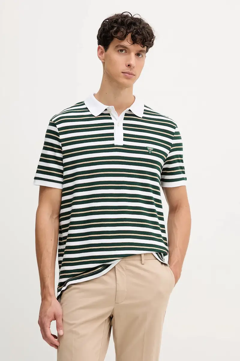 Guess Polo Uomo Verde 3159319