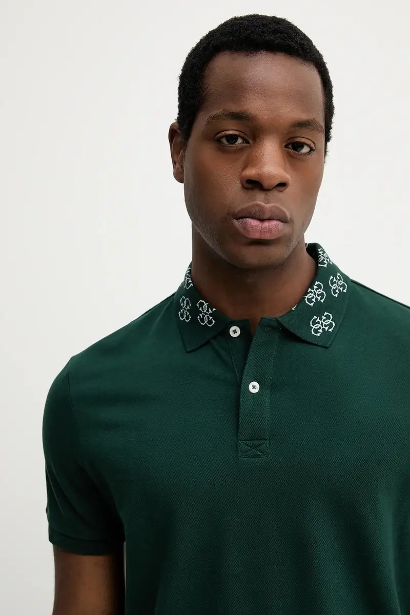 Guess Polo Uomo Verde 2890873 miniatura 4