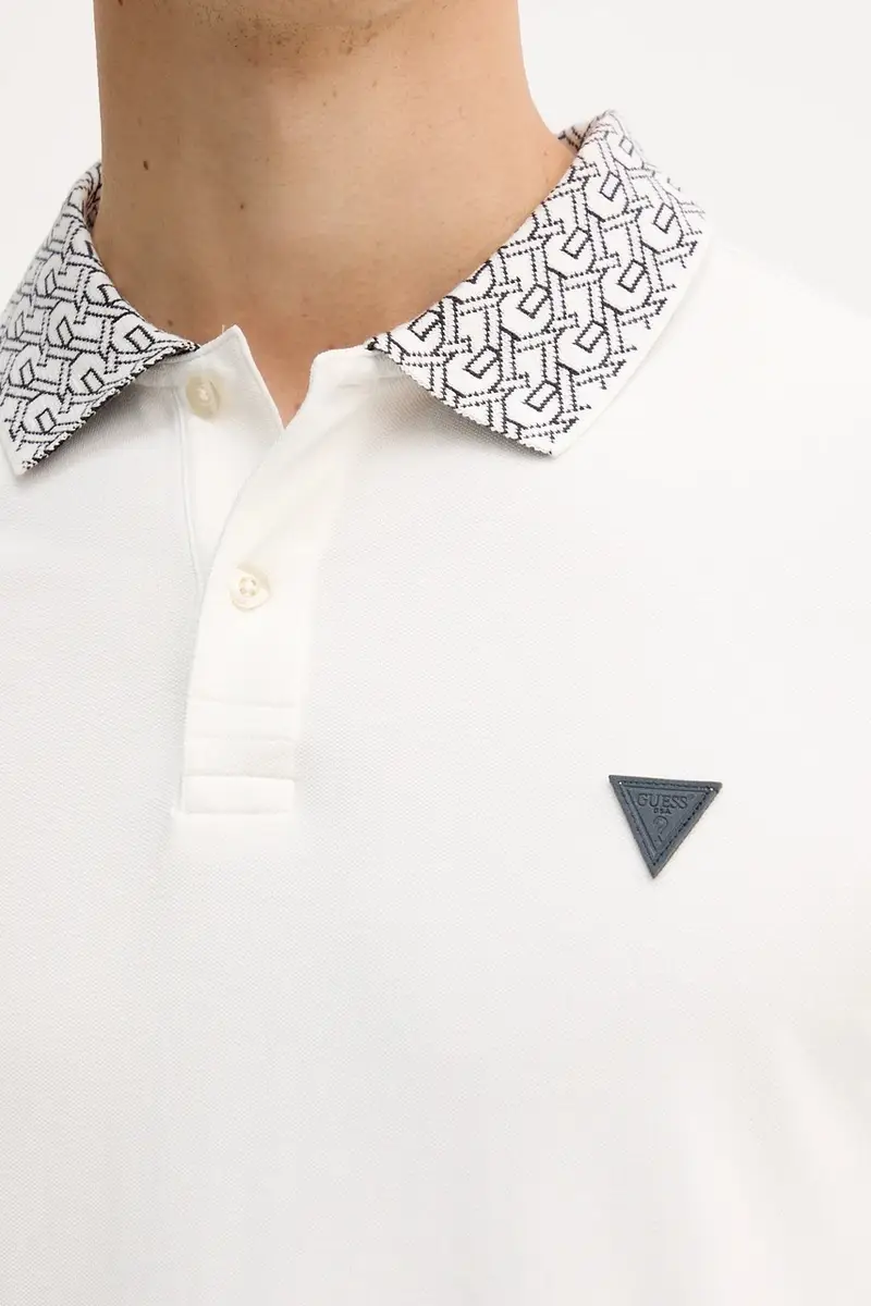 Guess Polo Uomo Beige 3123513 miniatura 5