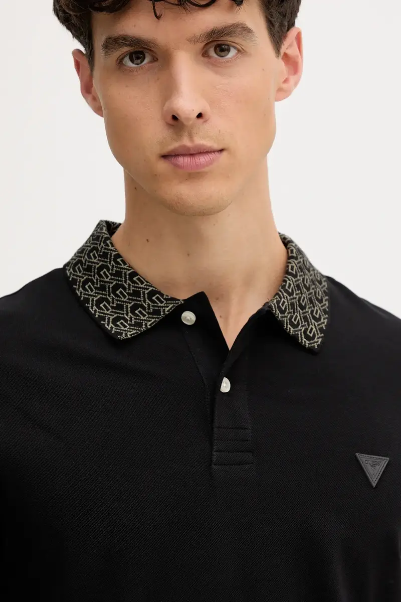 Guess Polo Uomo Nero 2890232 miniatura 4