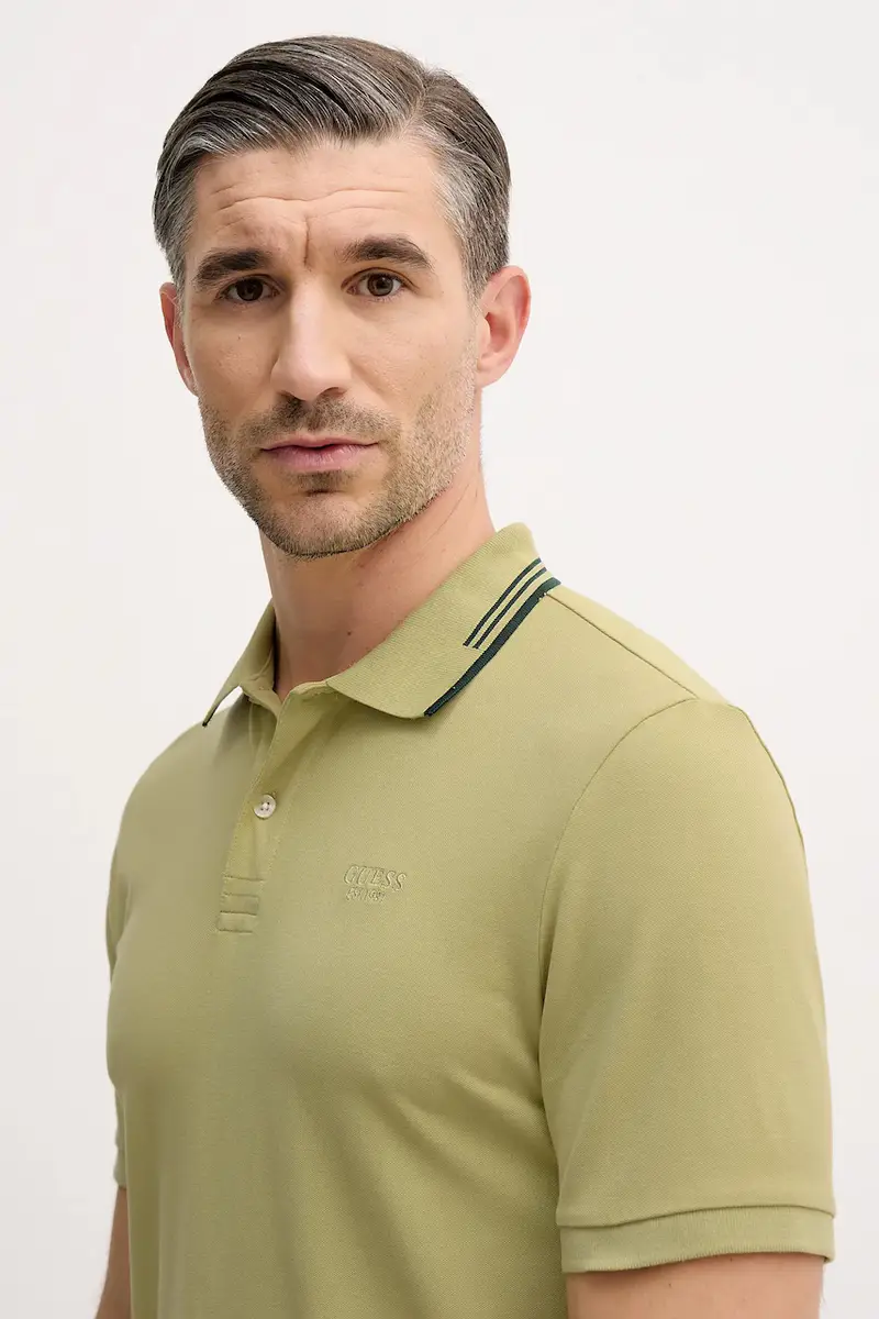 Guess Polo Uomo Verde 3982576 miniatura 4