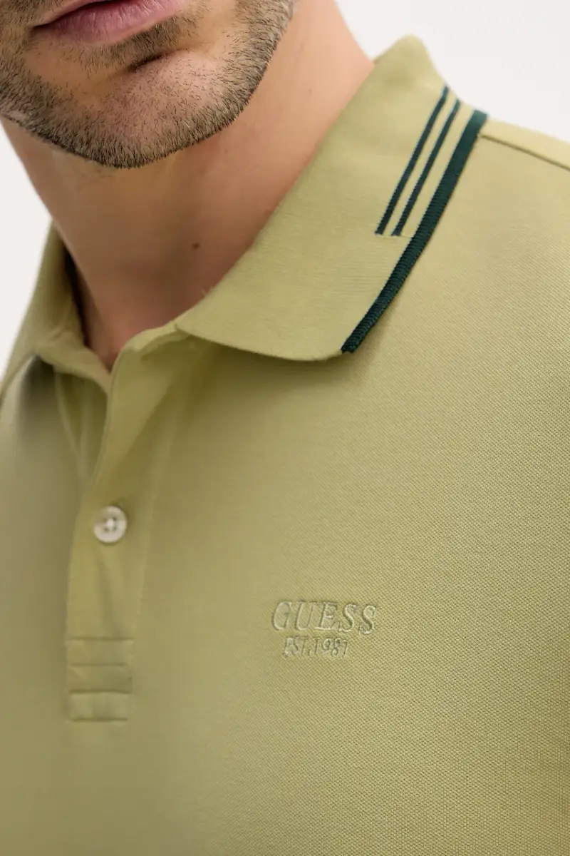 Guess Polo Uomo Verde 3982576 miniatura 5