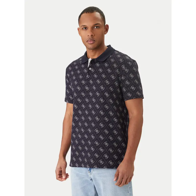 Polo M6GP04 K3073 Blu scuro Regular Fit