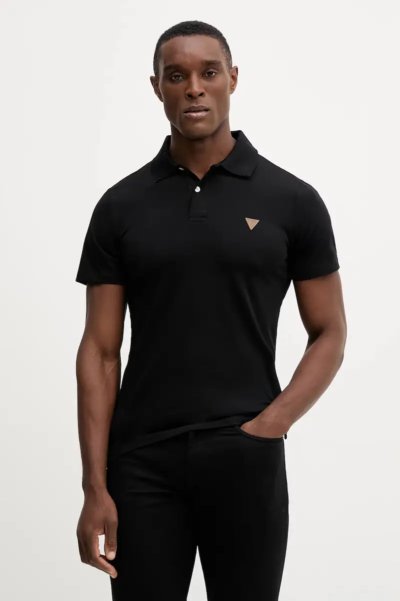 Guess Polo Uomo Nero 3649705