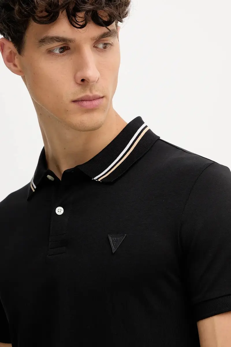 Guess Polo Uomo Nero 3152377 miniatura 4