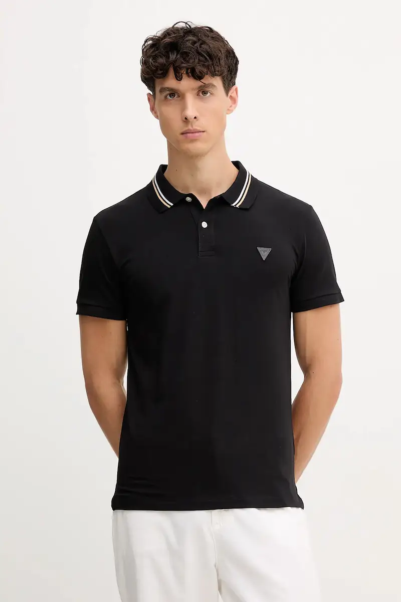 Guess Polo Uomo Nero 3152377
