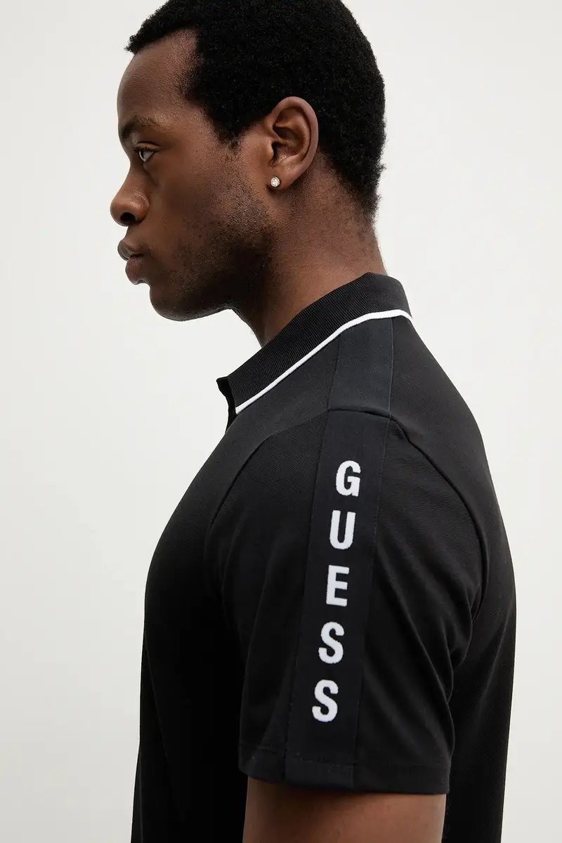 Guess Polo Uomo Nero 3152309 miniatura 5