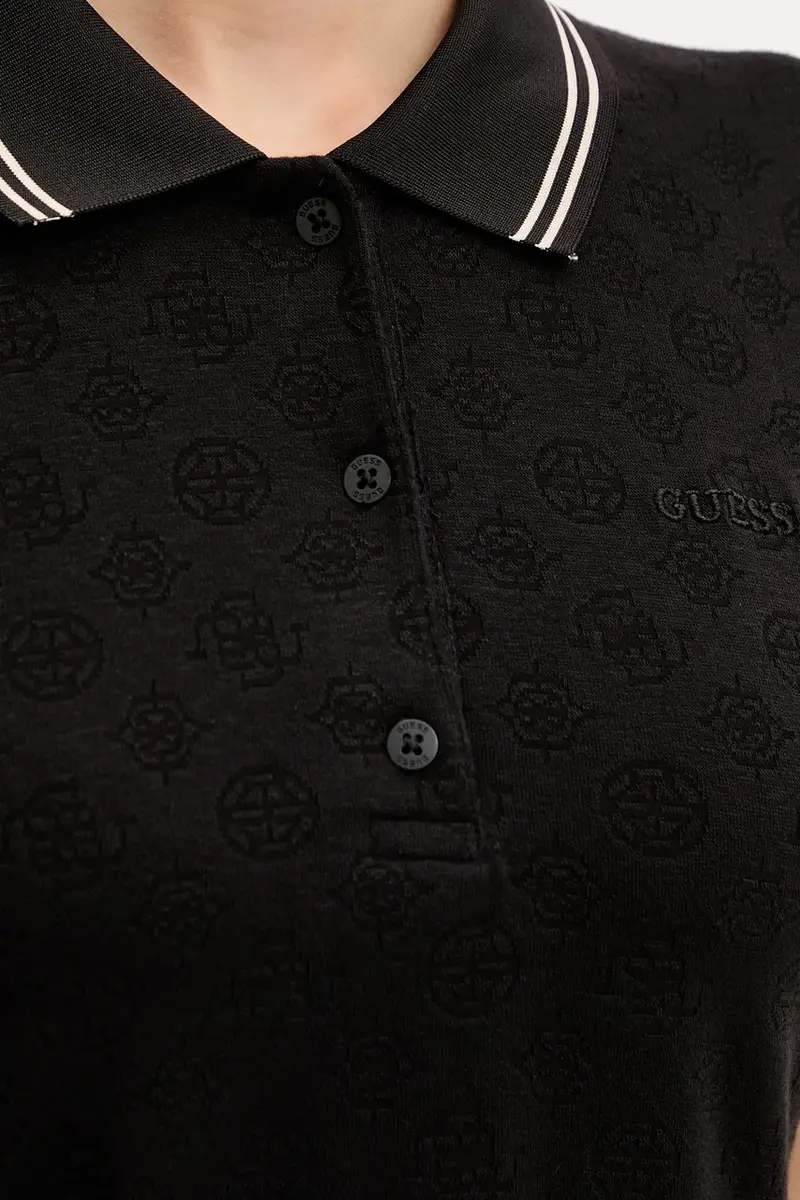 Guess Polo Donna Nero 3775812 miniatura 5
