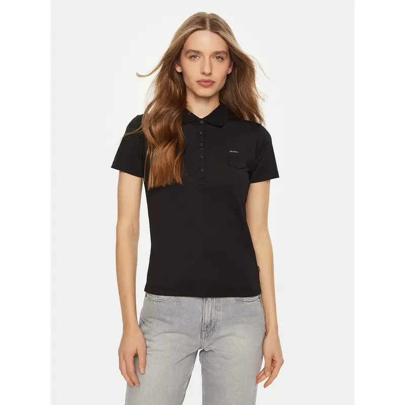 Polo W5RP4 7KARS2 Nero Regular Fit