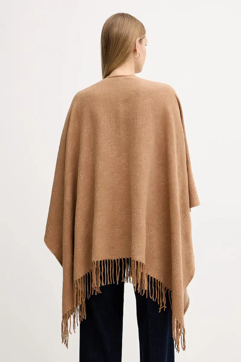 poncho Marrone miniatura 3