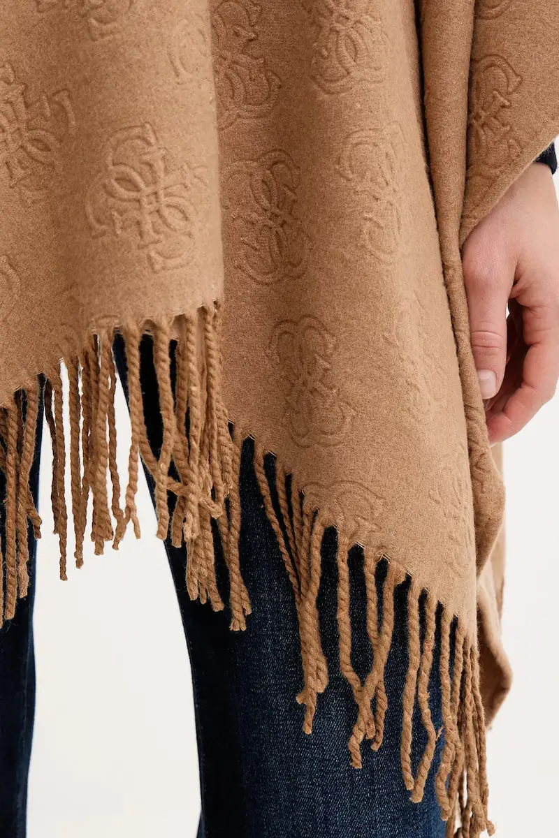 poncho Marrone miniatura 5