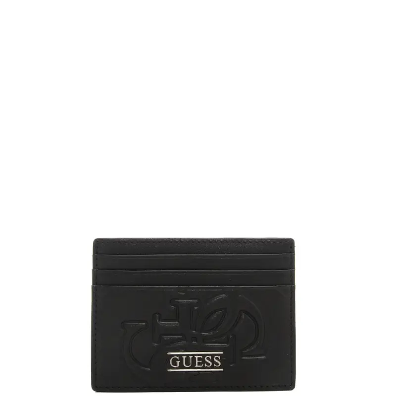 portacarte da uomo boston con maxi logo 4g inciso sul davanti nero