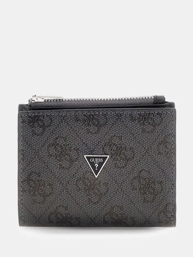 portacarte uomo milano in pelle nera con porta monete