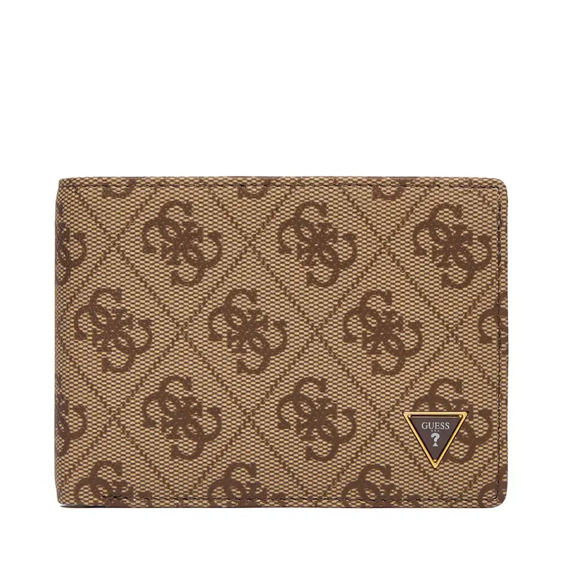 Portafoglio grande da uomo Guess SMMALL LEA27 Marrone