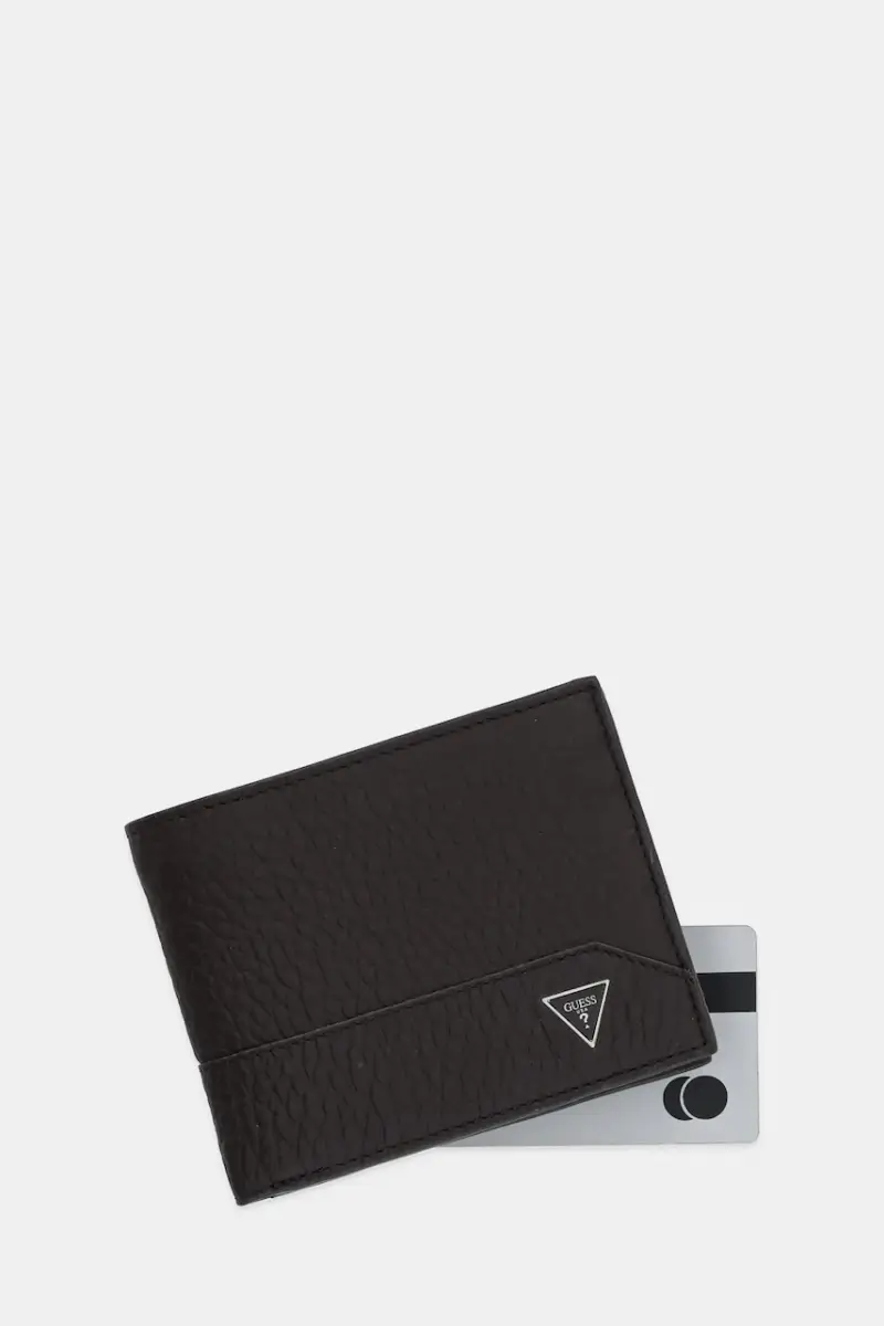 portafoglio in pelle BARCELLONA uomo colore nero SMBAGR LEA24 Marrone miniatura 3