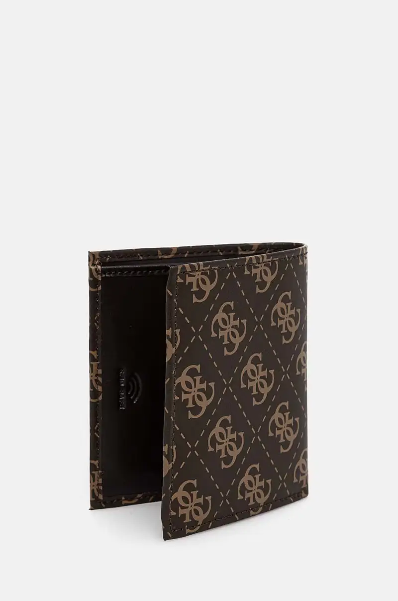 portafoglio in pelle uomo colore marrone miniatura 2