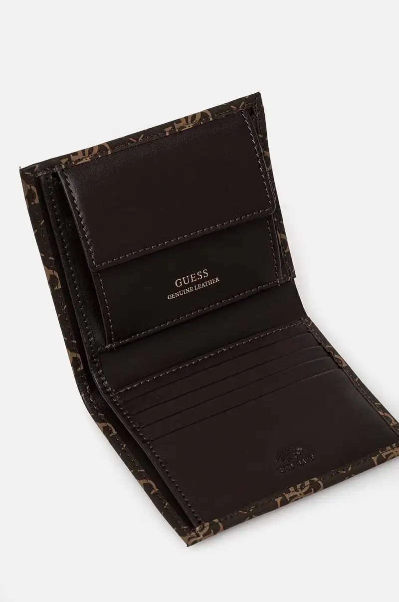 portafoglio in pelle uomo colore marrone miniatura 3