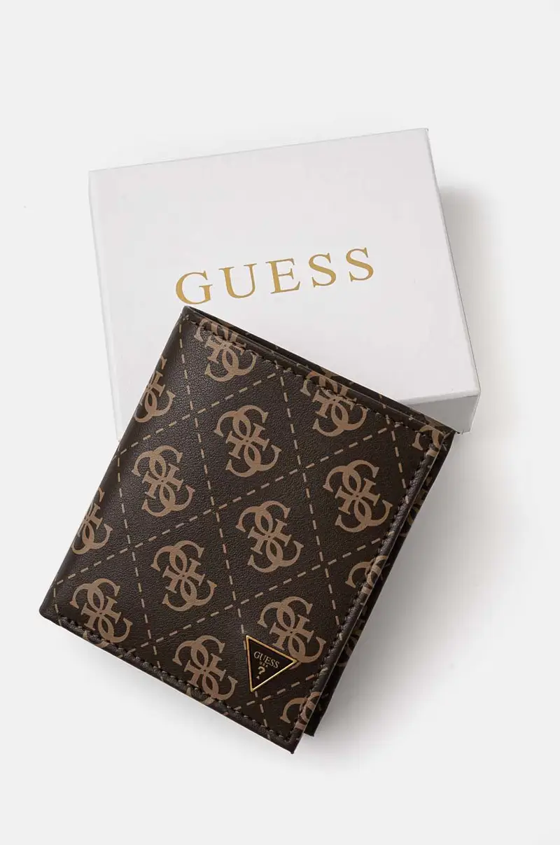 portafoglio in pelle uomo colore marrone miniatura 4