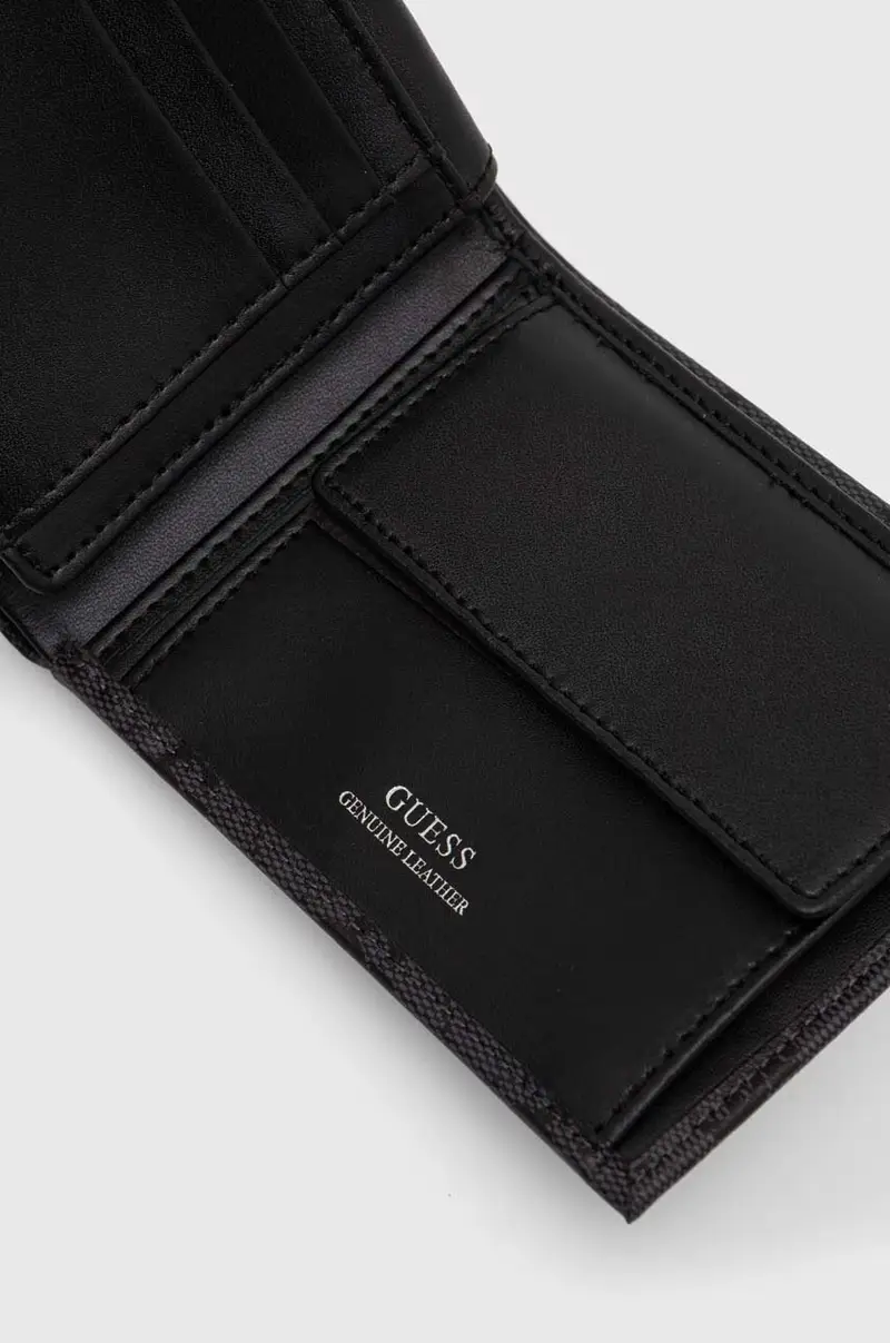 portafoglio in pelle uomo Grigio miniatura 3