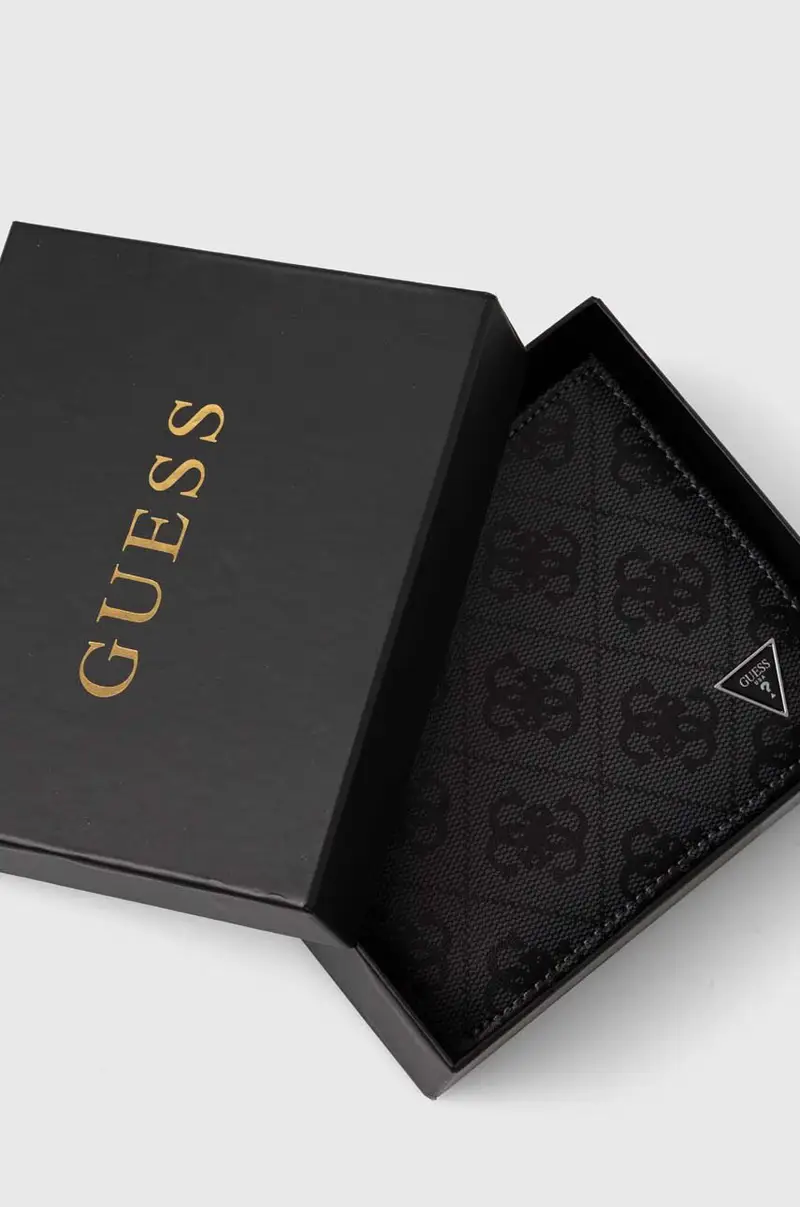 portafoglio in pelle uomo Grigio miniatura 4