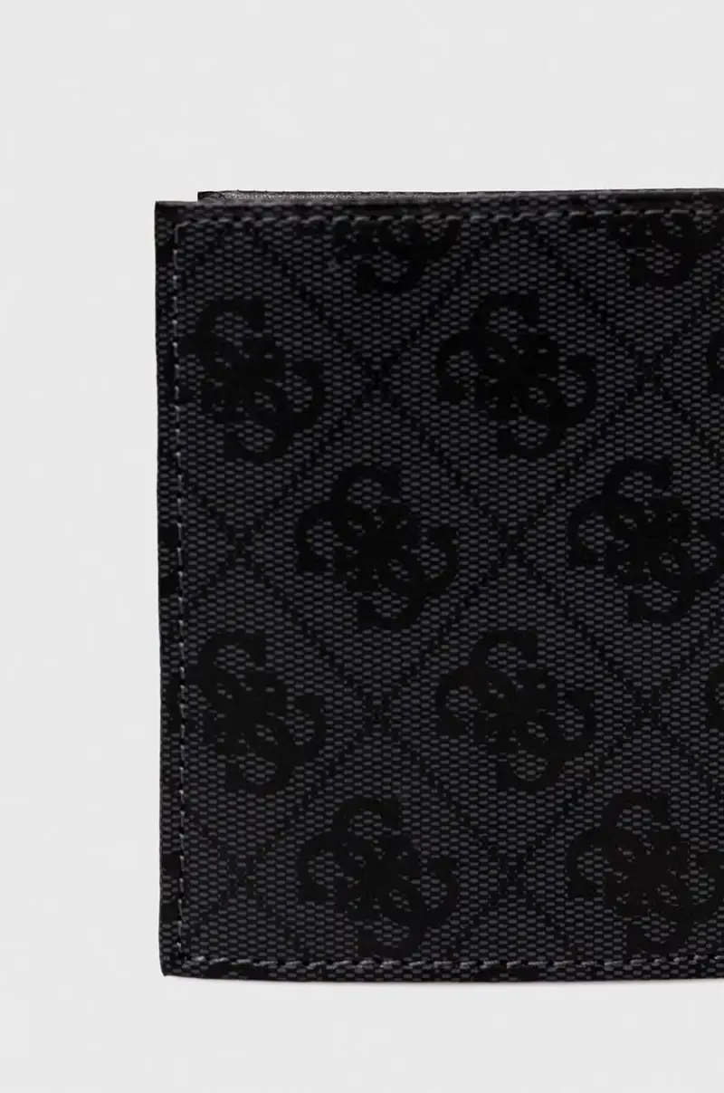 portafoglio in pelle uomo Nero miniatura 3