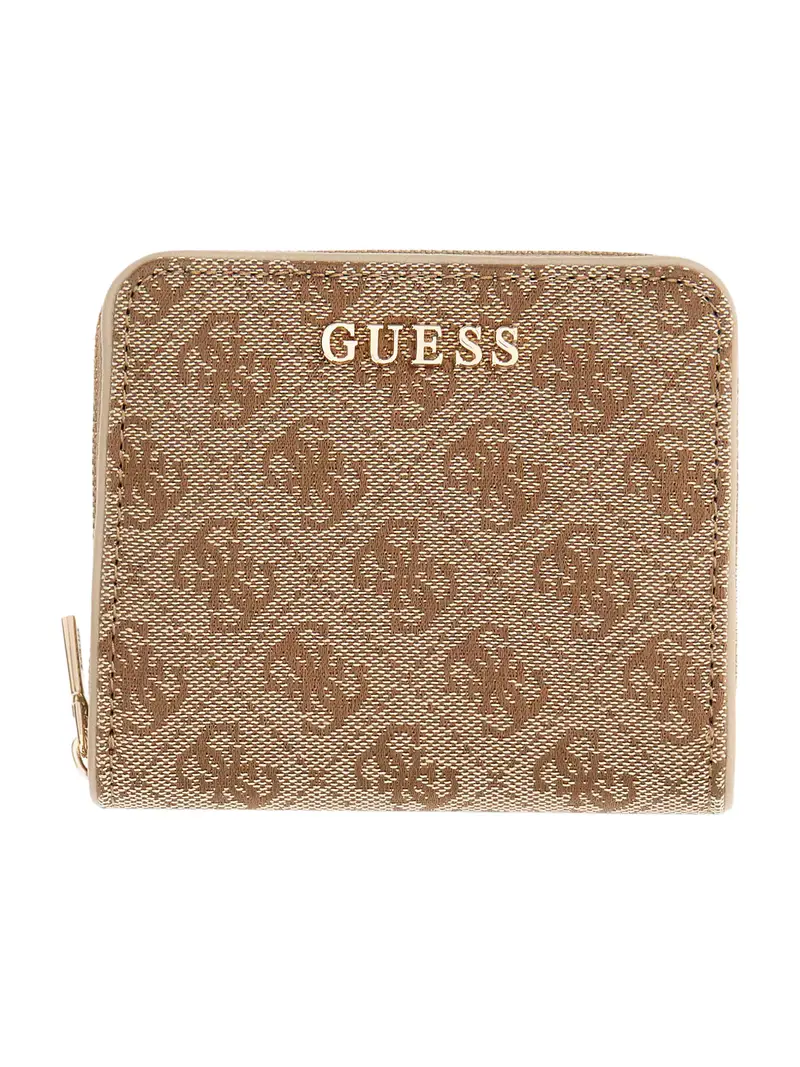 Portamonete JESSA caramello / broccato / oro